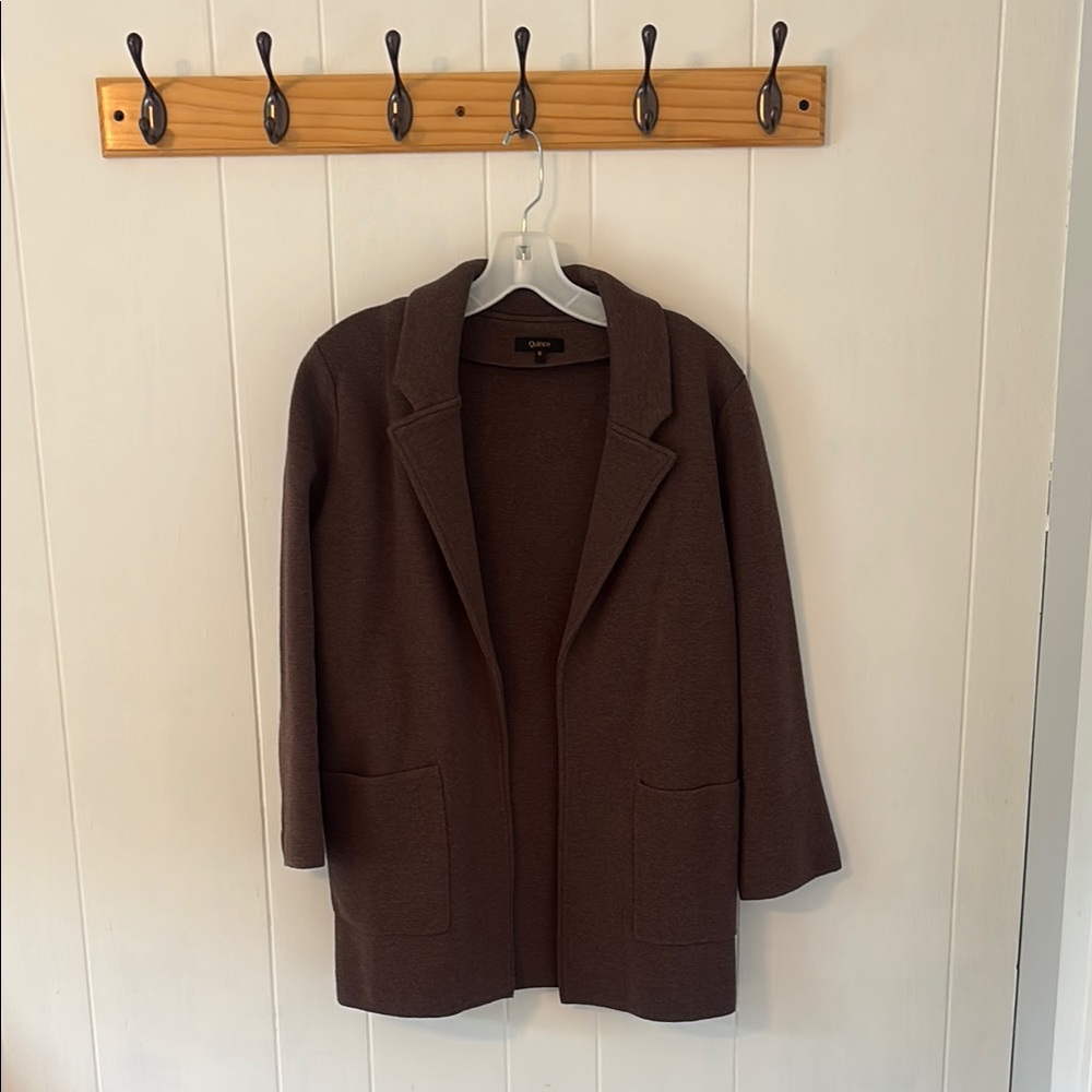 Quince 100% Organic Cotton Knit Blazer